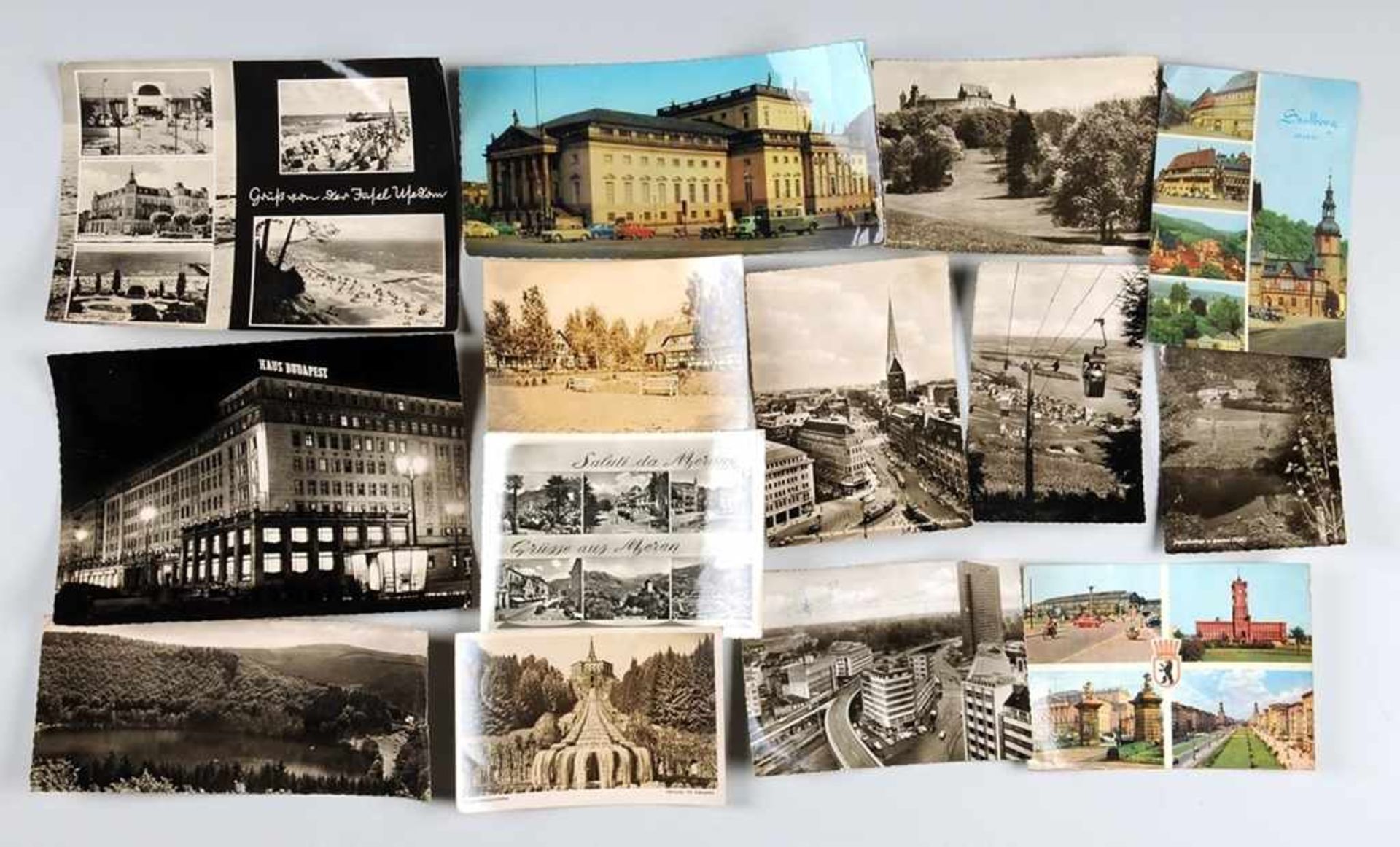Konvolut Ansichtskarten nach 1945 Ca. 140 St. Versch. farbige u. S/W-Postkarten, darunter