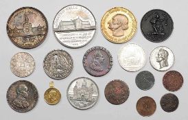 Europäische Gedenkmünzen 19.-20. Jh. 17 St. U. a. "Erinnerung an die Ausstellung schlesischer
