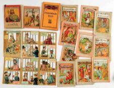 Konvolut Miniatur-Kinderbücher 18 St. Versch., part. illustrierte Geschichten u. Märchen, u.a. "