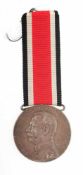 Verdienstmedaille des Großherzogtum Baden Bronze, versilbert. Verdienstmedaille am Ordensband.