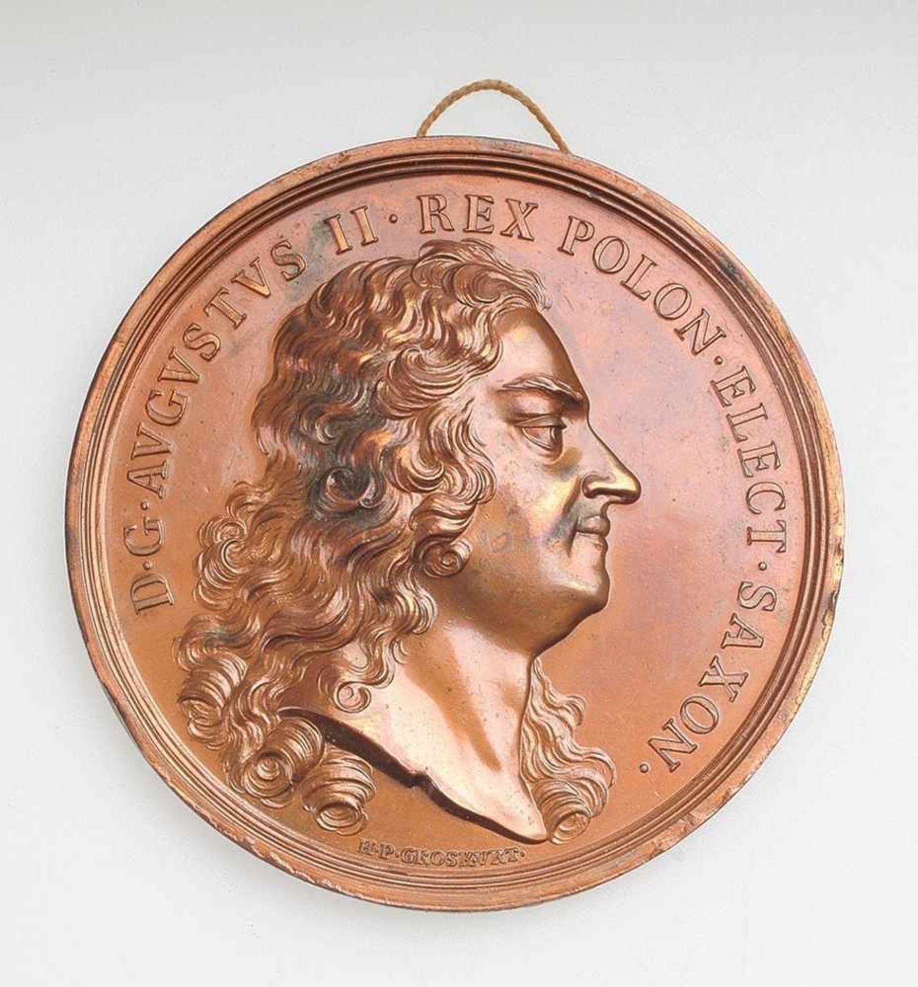 Groskurt, Heinrich Paul (Dresden um 1657 - vor 1751) Bronze, kupferfarben patiniert. Runde