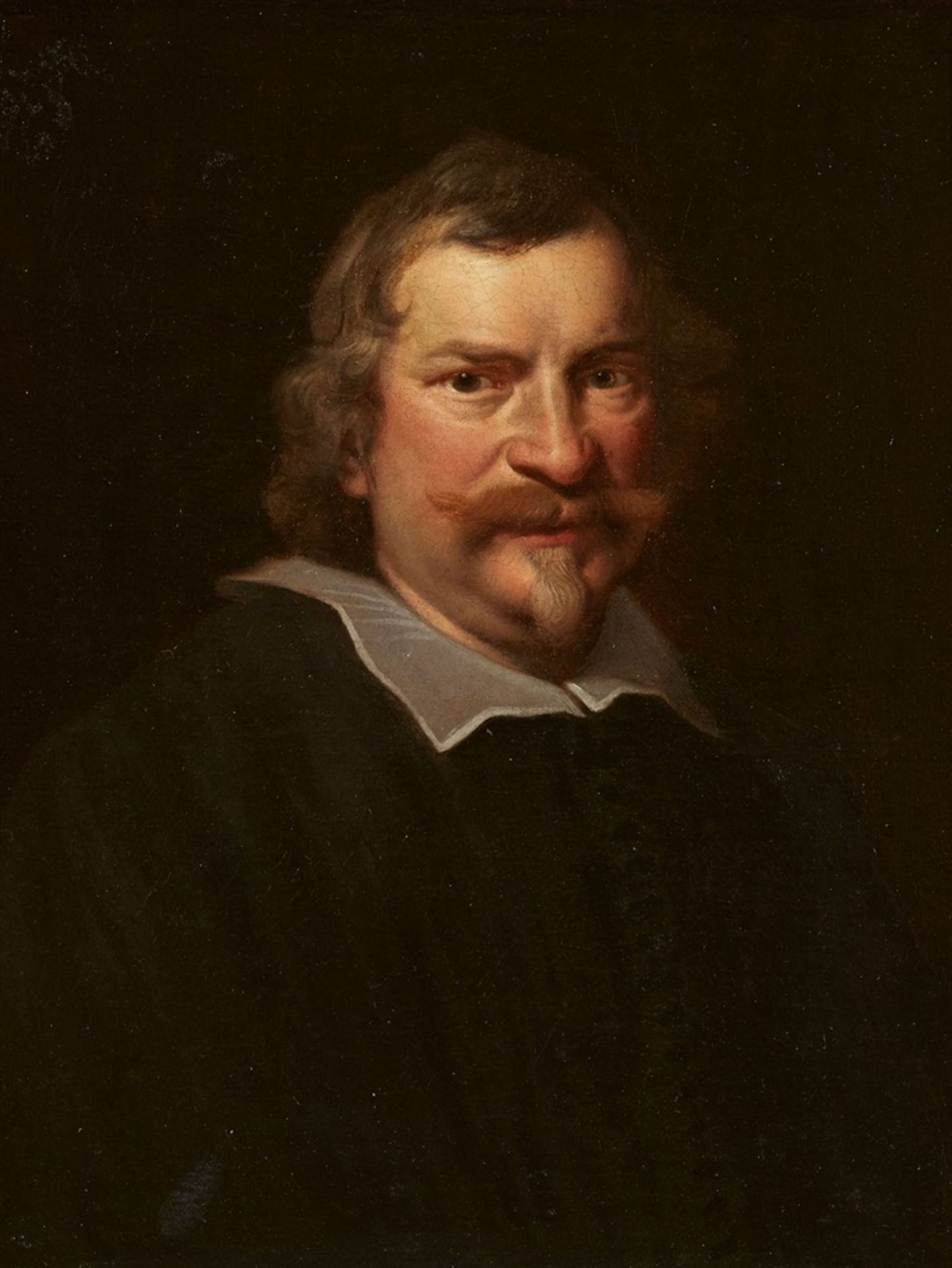 Flämischer (?) Meister des 17. JahrhundertsBildnis eines Herren Öl auf Leinwand (doubliert). 57,5