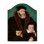 Bartholomäus Bruyn D. J.Bildnis eines Herren mit seinem SohnBildnis einer Dame mit einer Blü Öl