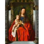 Jan van Eyck, NachfolgeMadonna mit KindÖl auf Holz. 81 x 65 cm.GutachtenDr. Peter Klein, Hamburg,