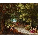 Frans Francken d. J. und WerkstattAbraham Govaerts und WerkstattFlämische Waldlandschaft mit Öl