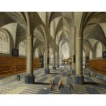 Pieter Neeffs d. Ä.Interieur der Sint Joriskerk in Antwerpen Öl auf Leinwand (doubliert). 50 x 64,