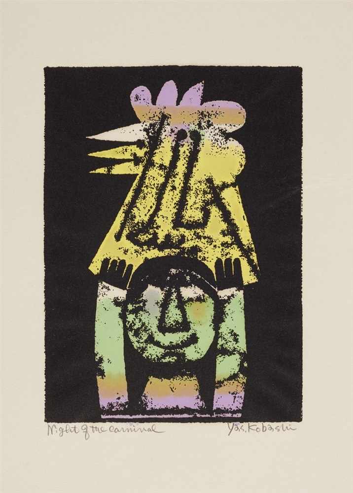 Kobashi Yasuhide (1931-2003) Folder inscribed ‘Kobashi’, comprises six woodblock prints (33 x 24.1