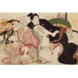 Kitagawa Utamaro (1754-1806), Kitao Masanobu (1761-1816) and Kikugawa Eizan (1787-1867) a)
