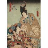 Utagawa Kunisada (1786-1864) a) Three ôban from three different series: Jûnigatsu no uchi; Tôsei