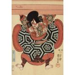 Utagawa Kuniyoshi (1797-1861) Six ôban, single sheets with actor’s portraits, some from series, such