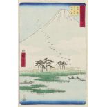 Utagawa Hiroshige (1797-1858) Album of ôban format with the complete set of 55 woodblock prints of