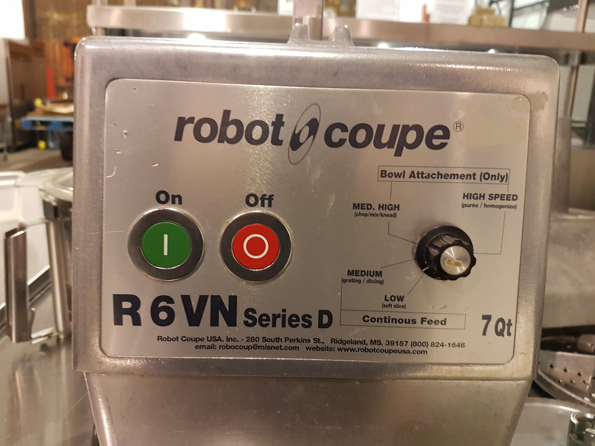 Automation Direct R6n Robot Coupe R6VN Series D Continuous Feed - 3 Top and Blades