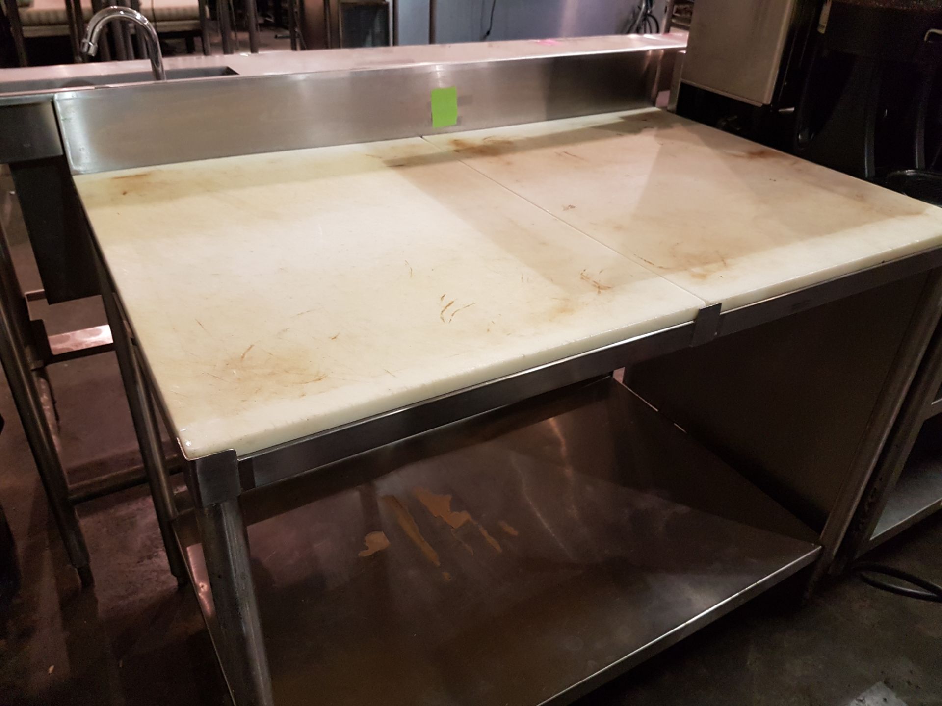 30" x 48" Stainless Table with Cutting Board Top