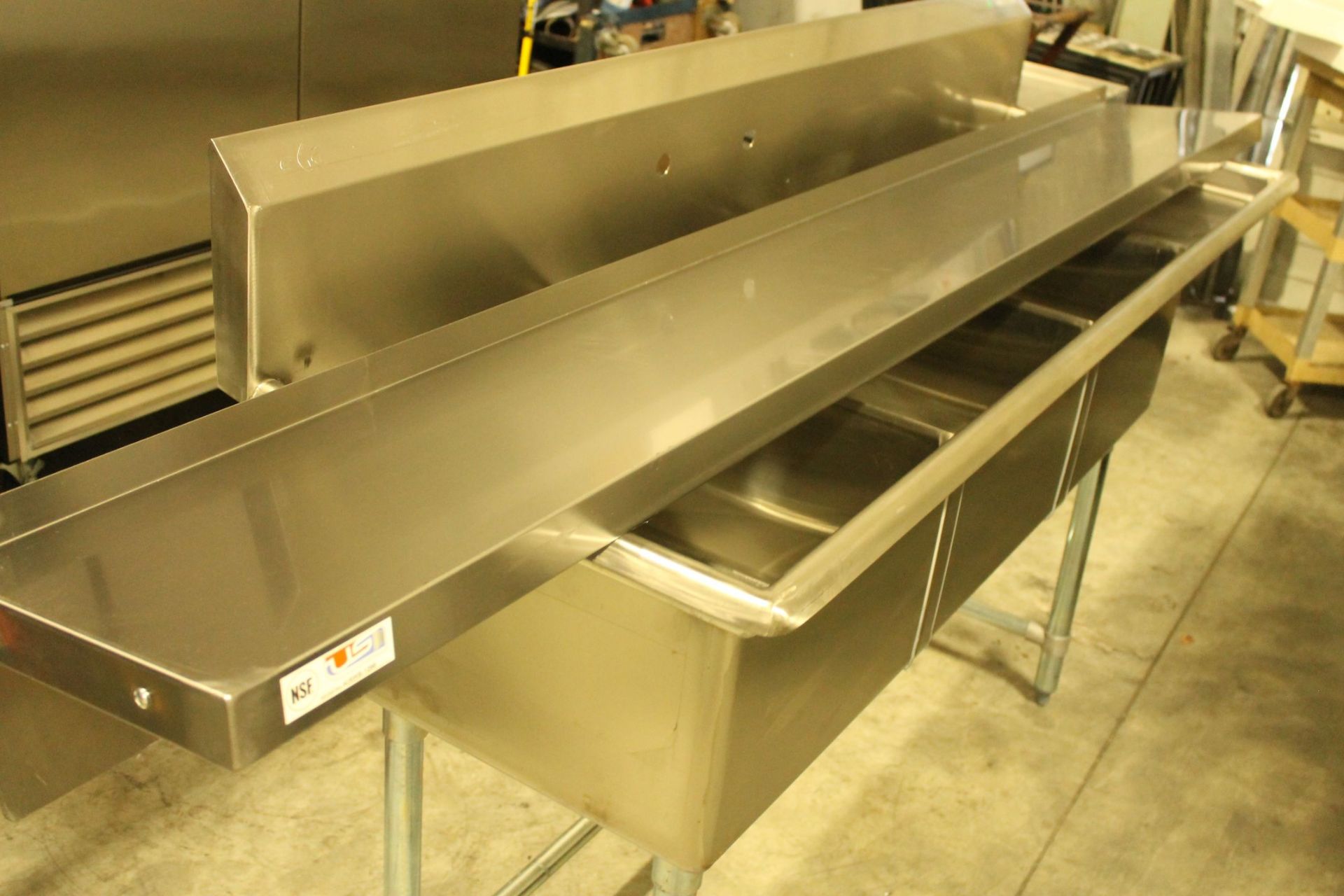 12" x 96" Stainless Steel Wall Shelf