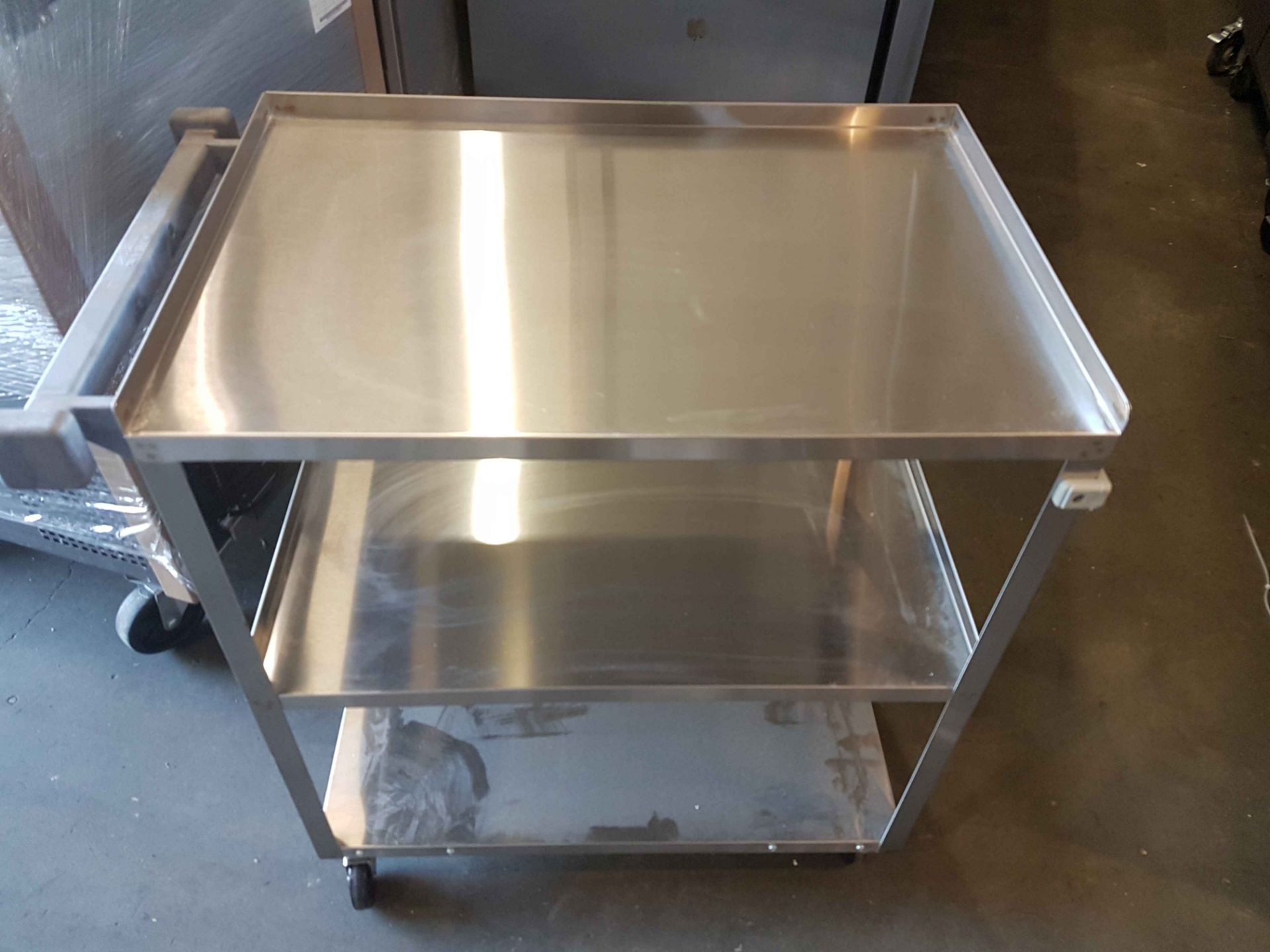 18" x 27" Stainless 3 Tier Trolley