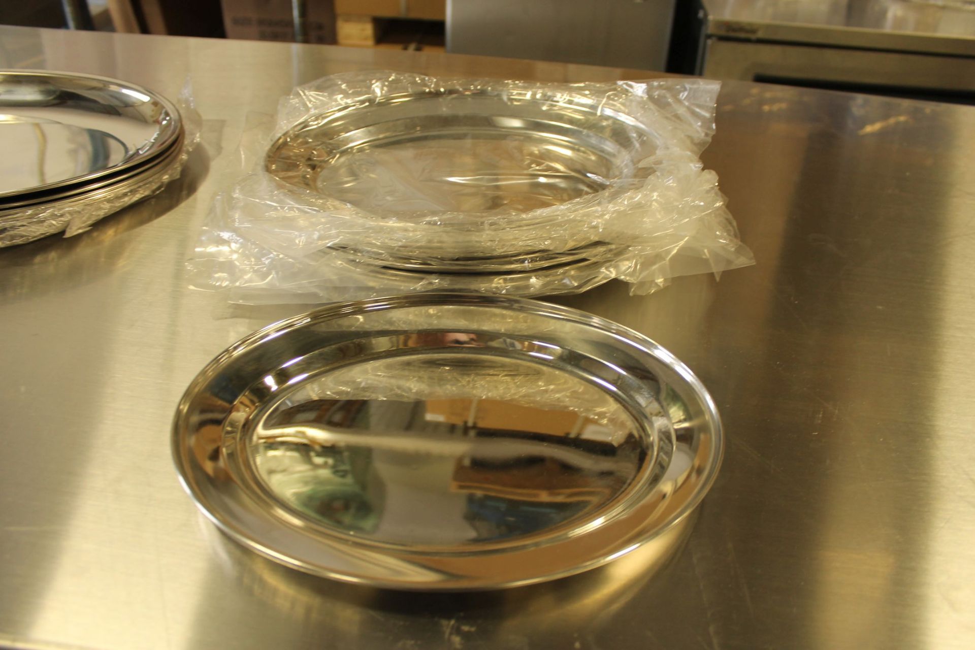 12" Stainless Platters - Lot of 11