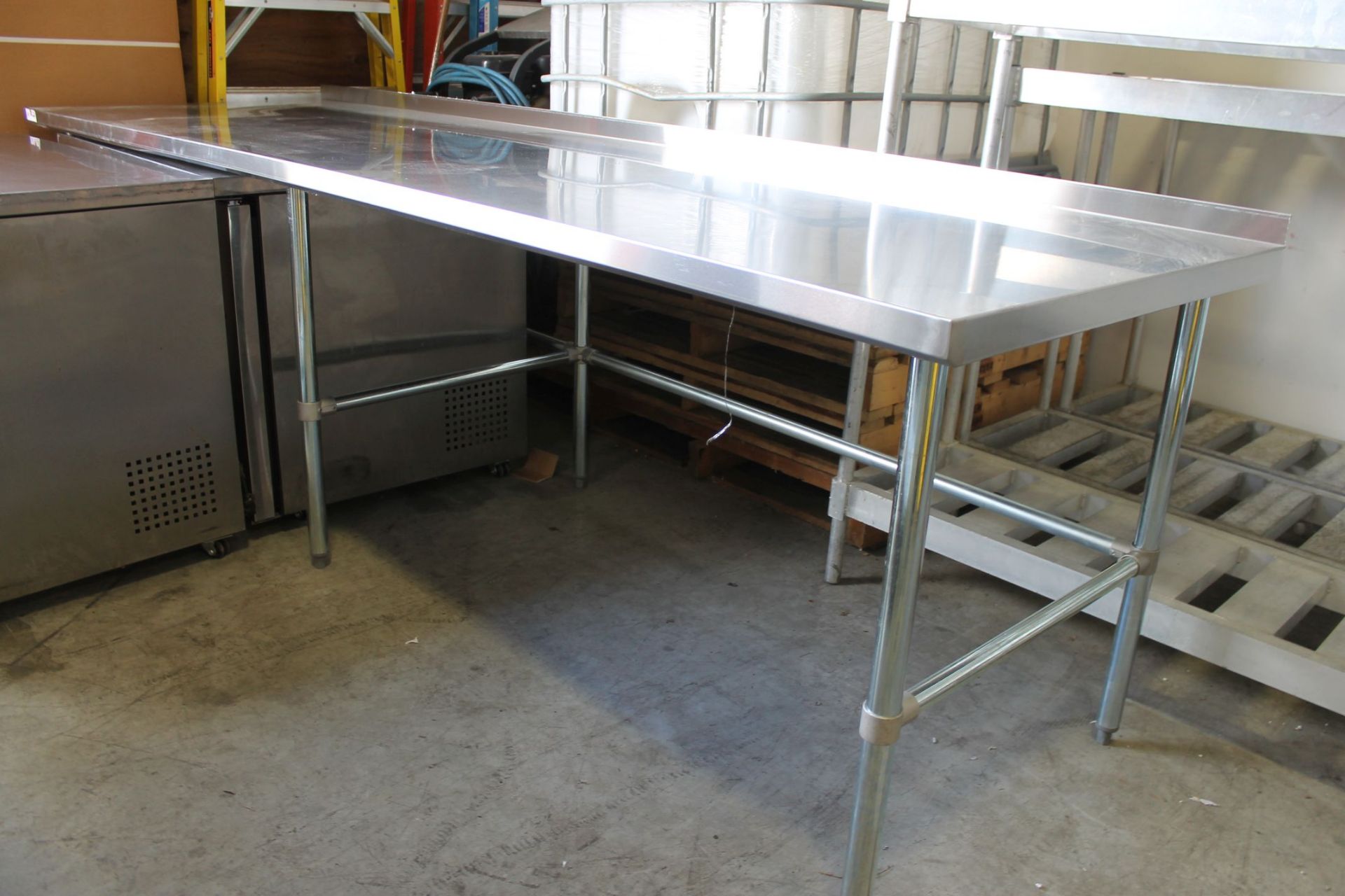 36" x 120" Stainless Work Table with Open Base - US Inc - Bild 2 aus 2