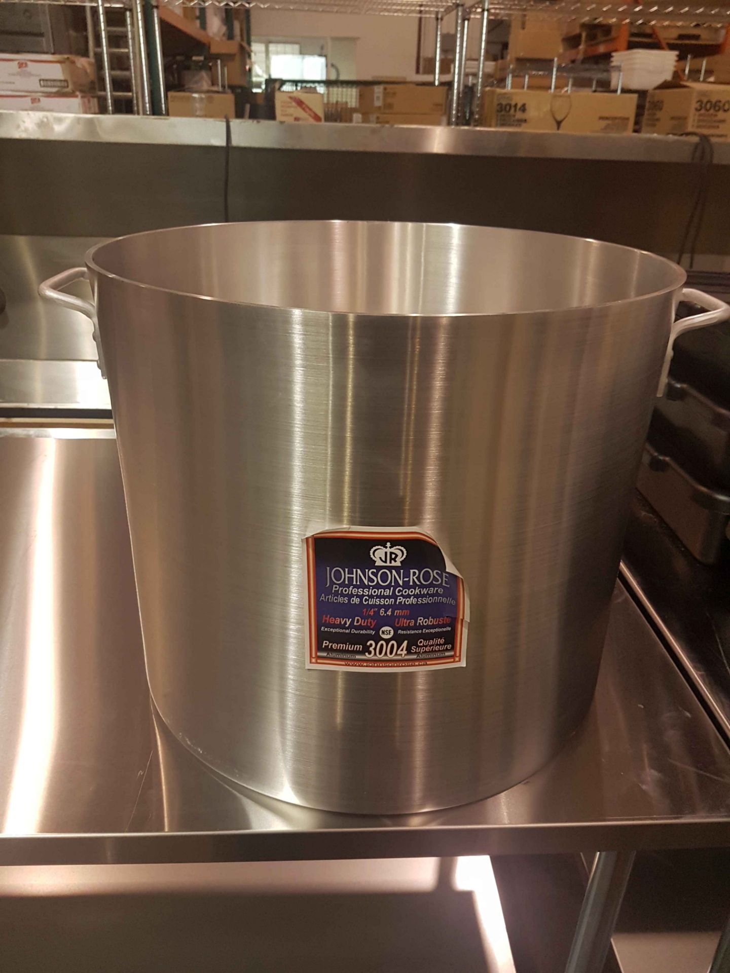 100 QT Aluminum Stock Pot - Heavy Duty