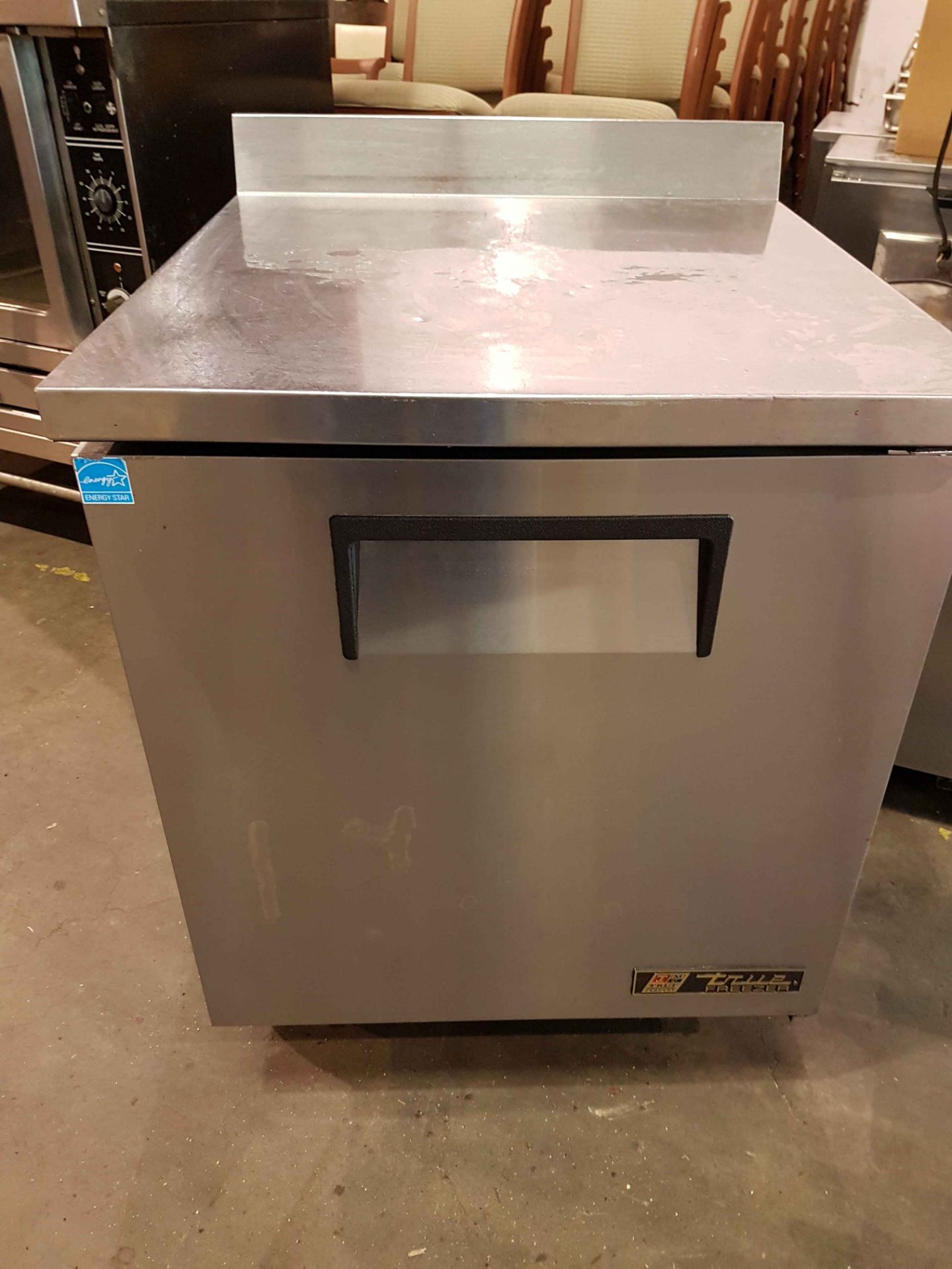 True 27" Work Top Freezer with 4" Back Splash