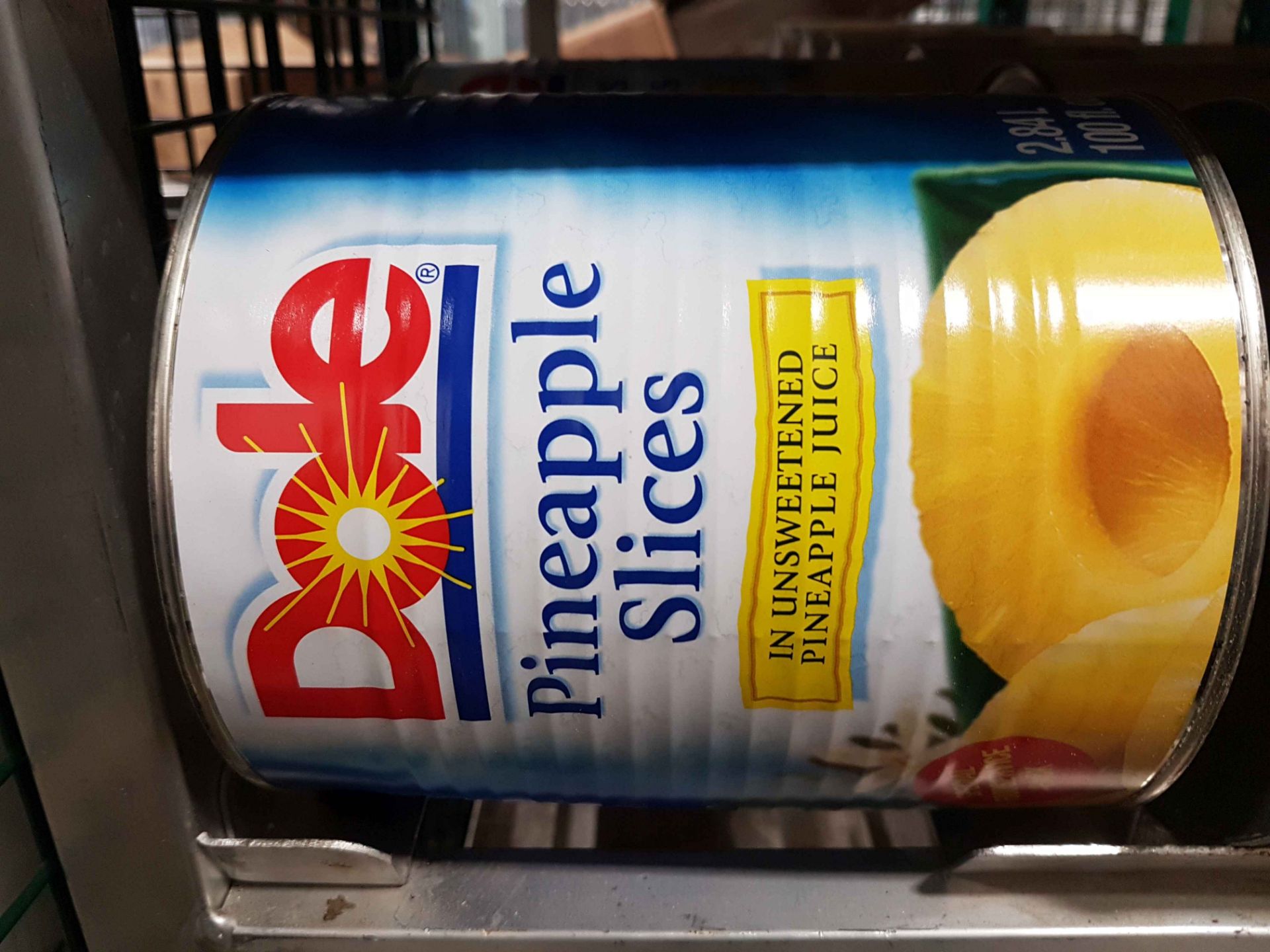 Dole Pineapple Slices in Unsweetened Juice - 2 x 2.84LT Cans