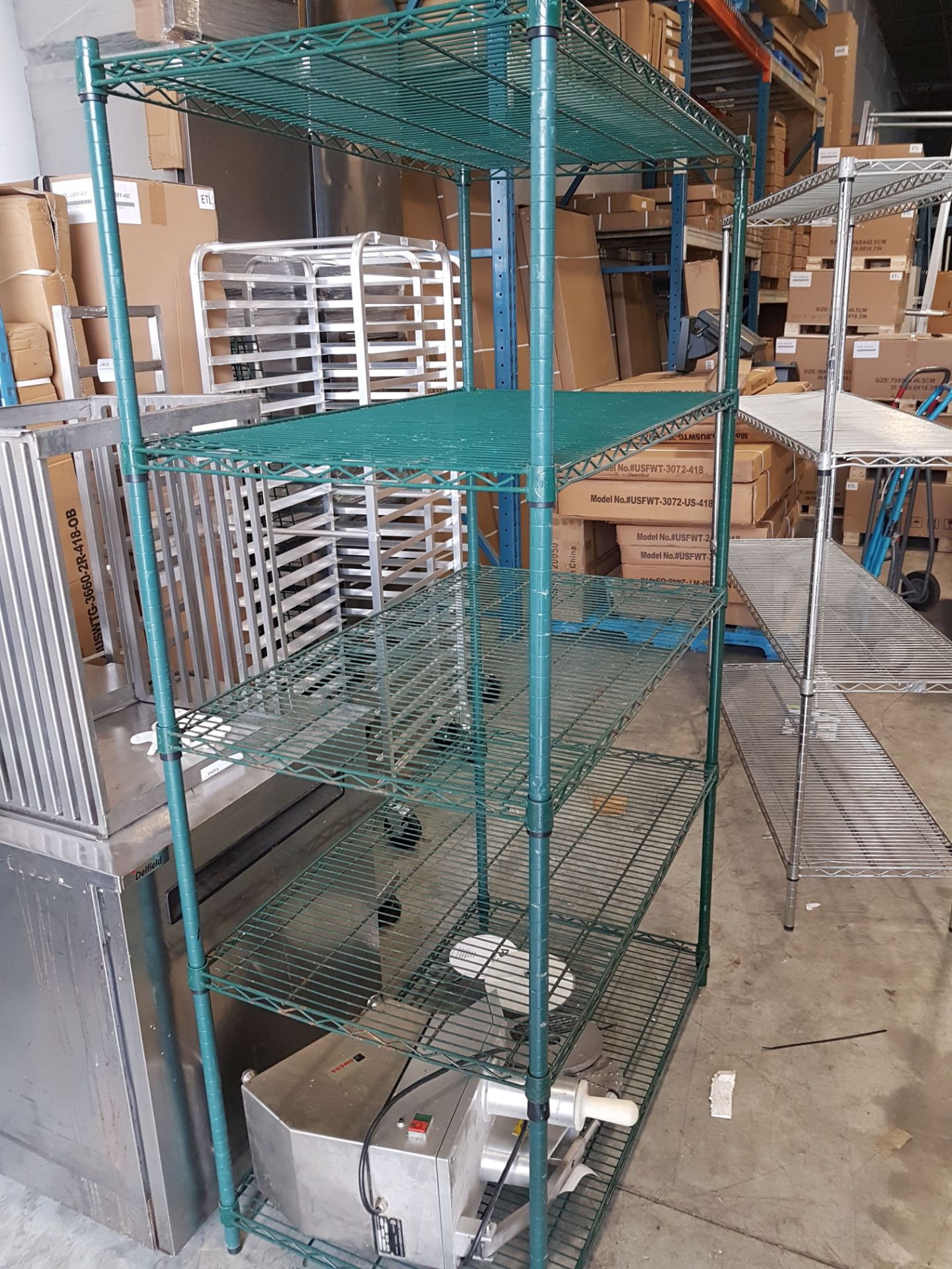 24" x 42" Epoxy Four Tier Metro Rack