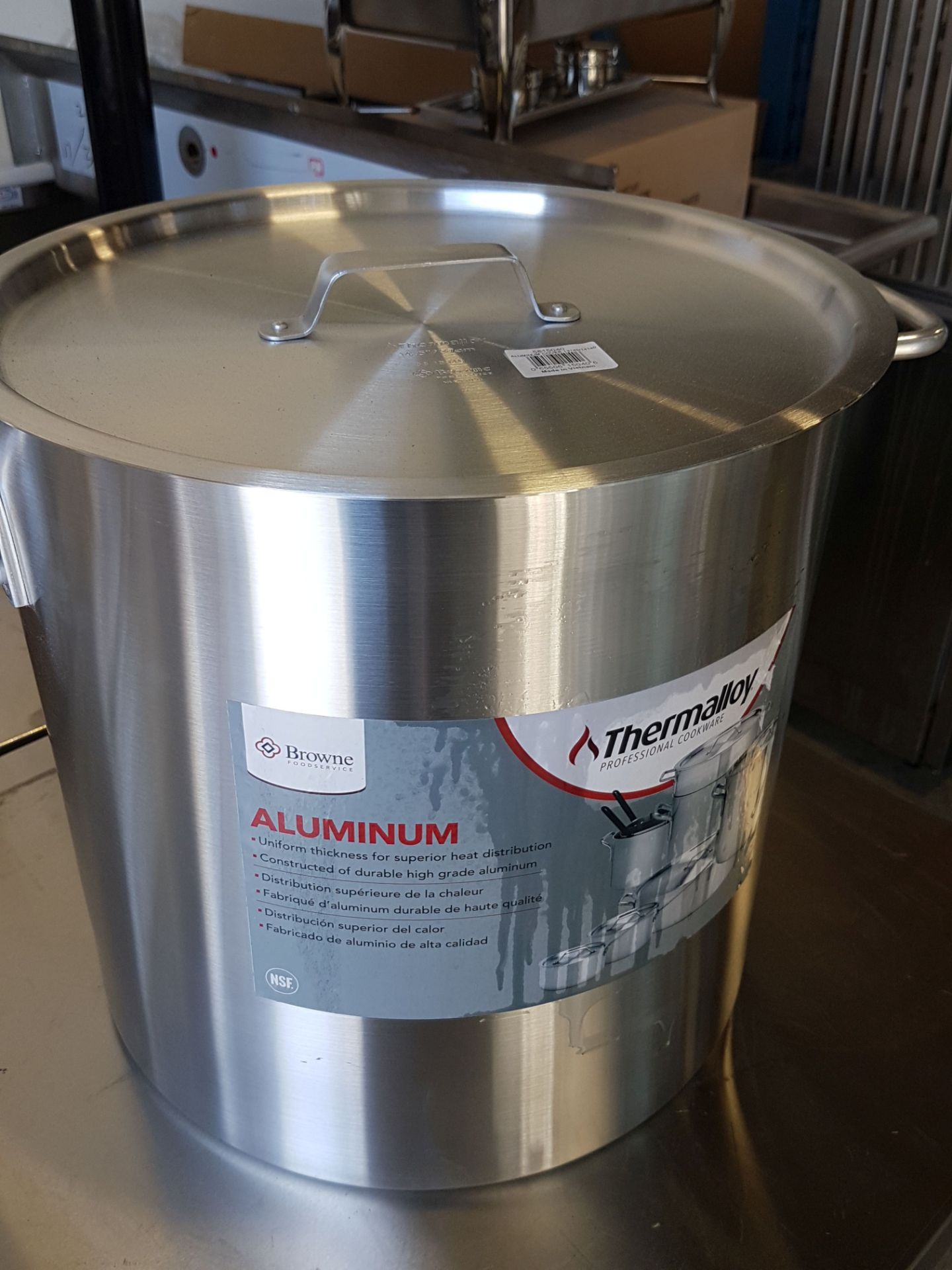 40 QT Thermalloy Stock Pot with Lid