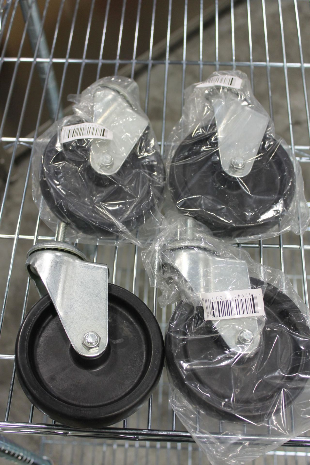 5" Casters for Chrome Wire Shelving - Lot of 4