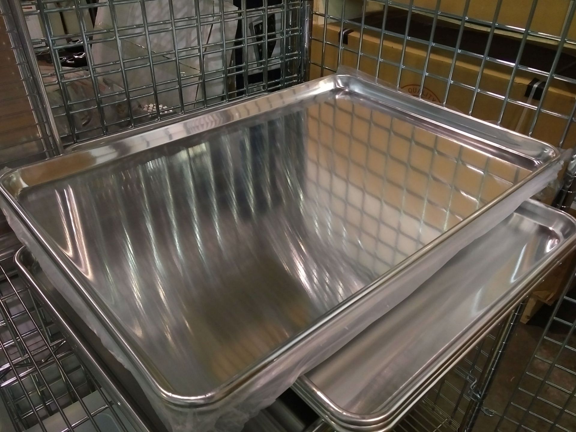 18" x 26" Full Size Aluminum Bun Pans - Lot of 3