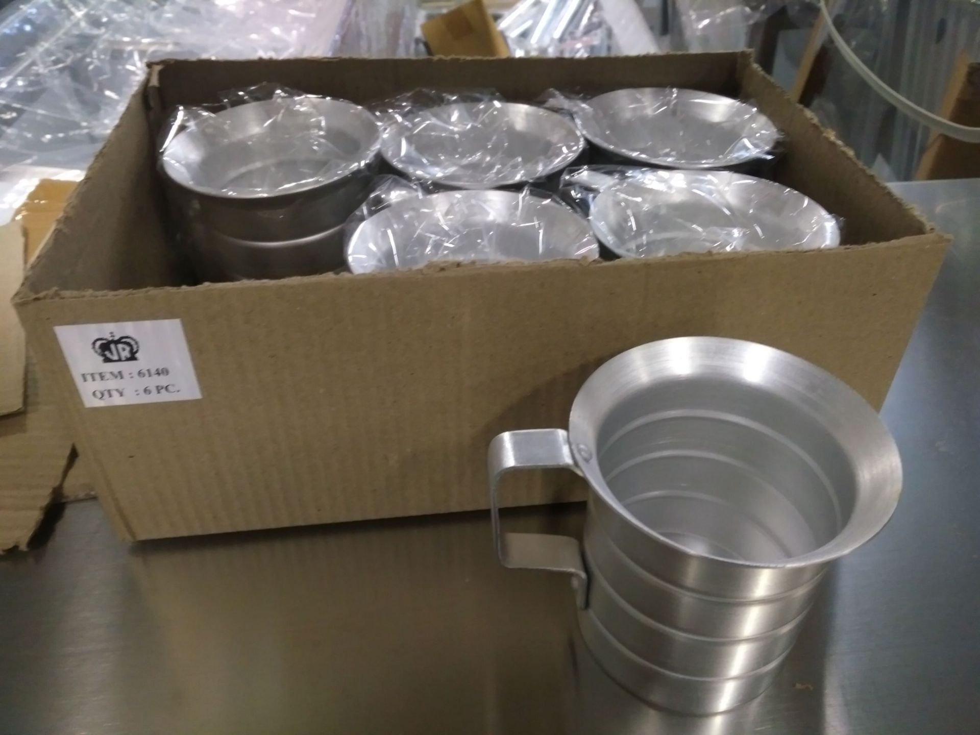 0.5qt Aluminum Bakers Wet Ingredient Measures, JR 6140 - Lot of 6
