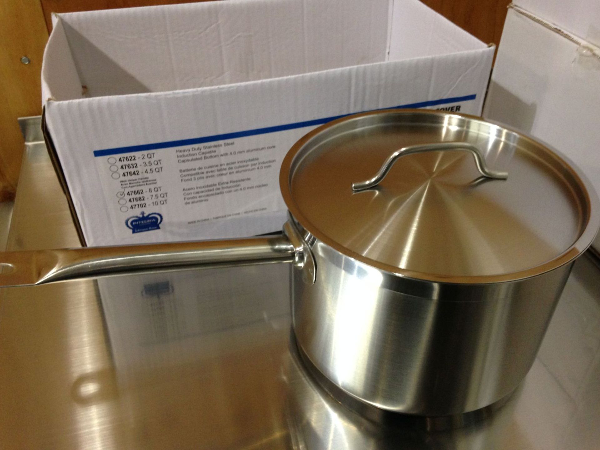 6qt Heavy Duty Sauce Pan Induction Capable - Image 2 of 3