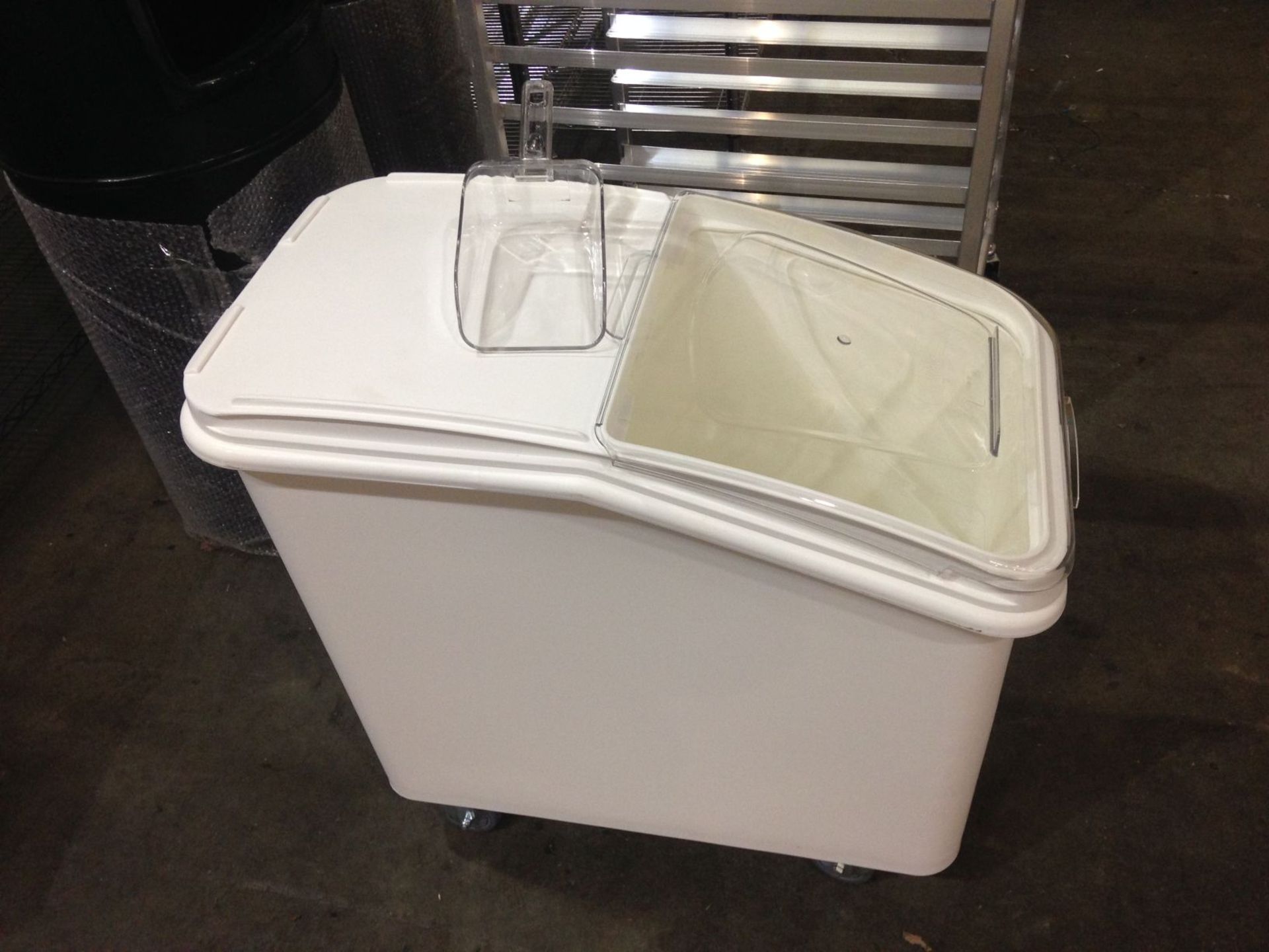 27 Gallon Mobile Ingredient Bin with Scoop - Image 2 of 2