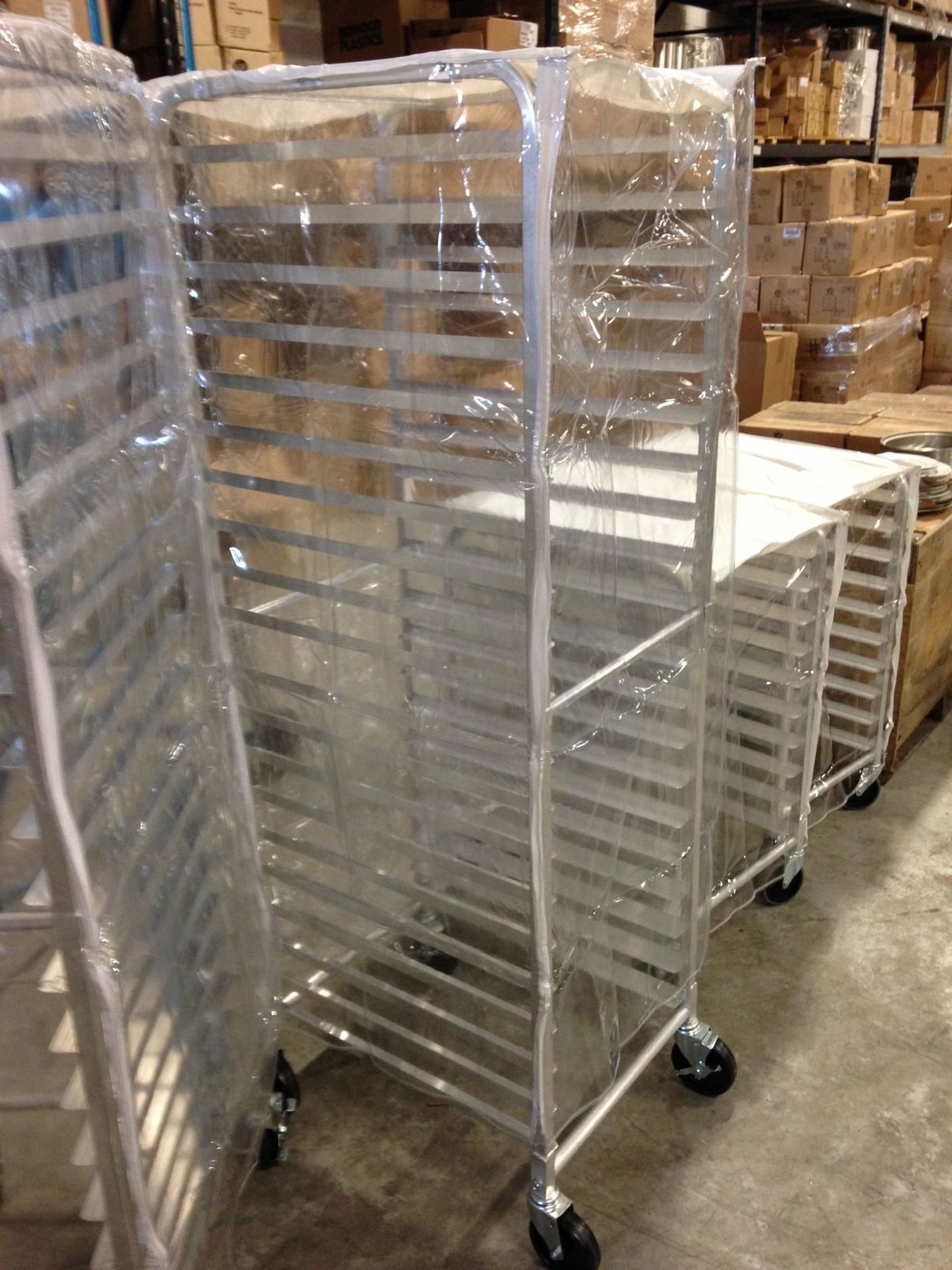 Aluminum 20 Tier Pan Rack with Cover