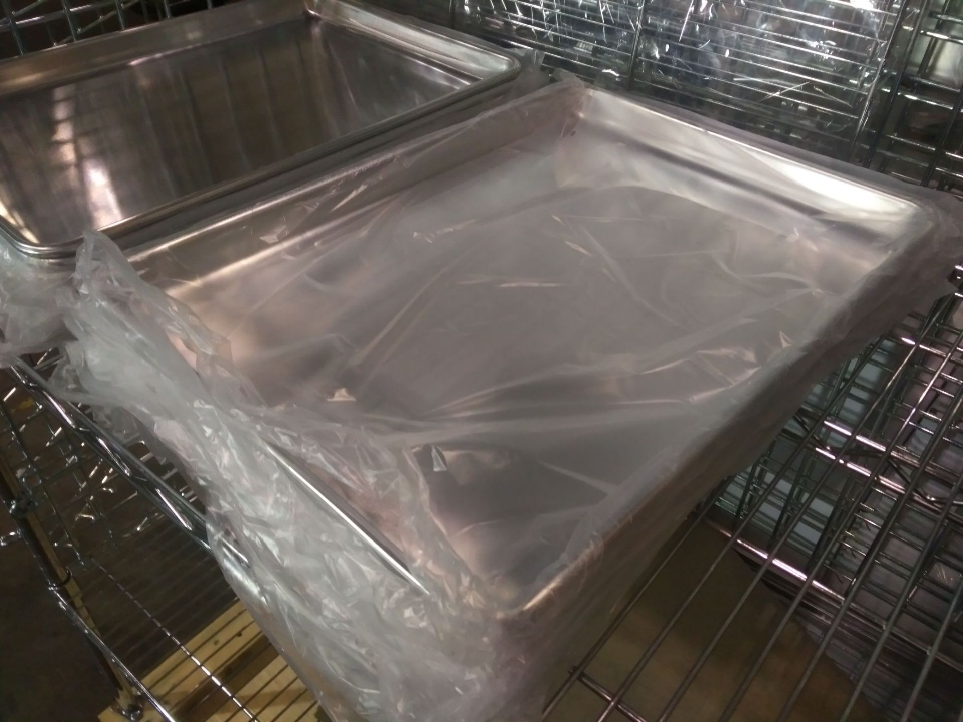 13" x 18" Half Size Aluminum Bun Pans - Lot of 6