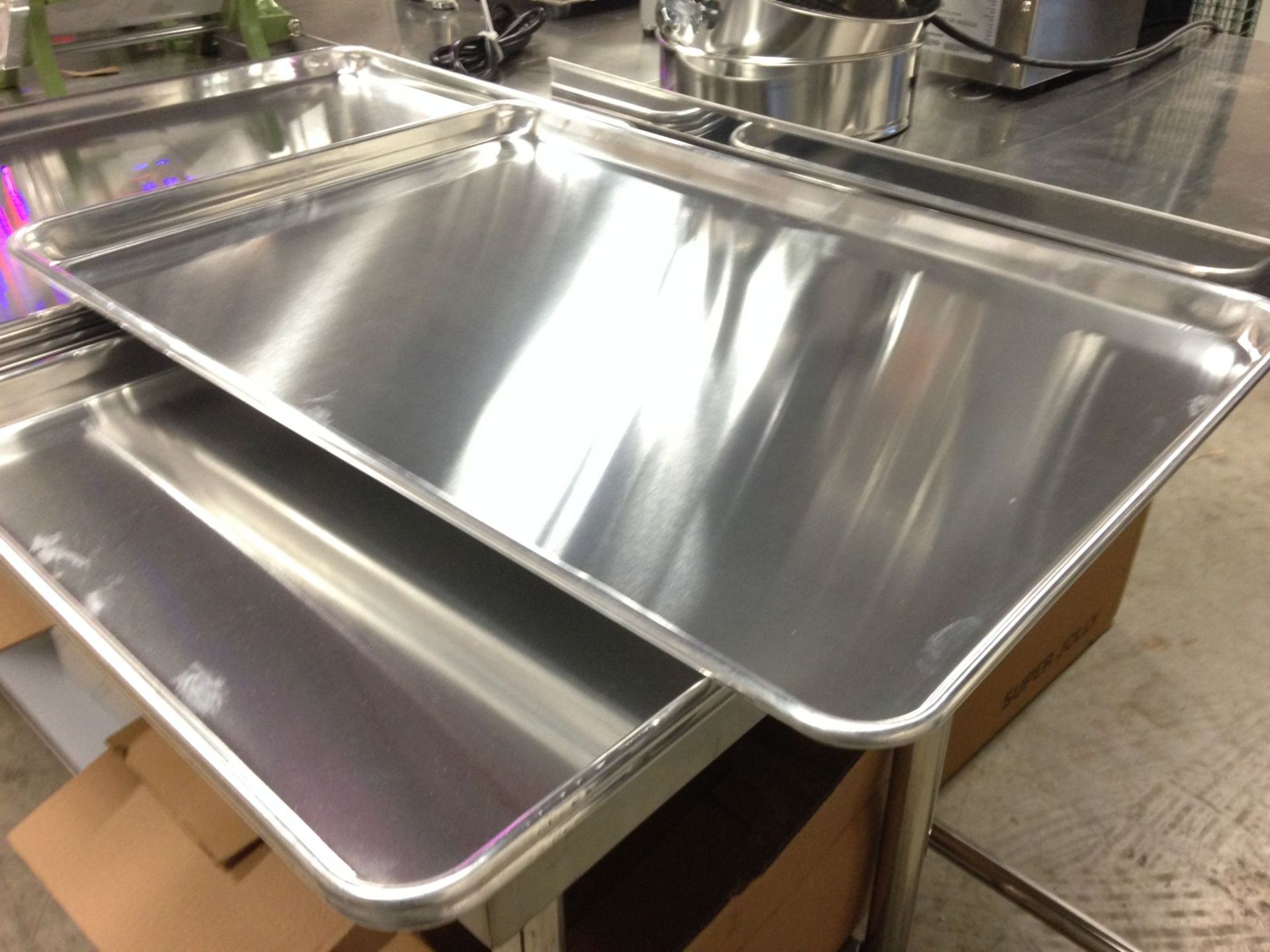 18" x 26" Full Size Aluminum Bun Pans - Lot of 3