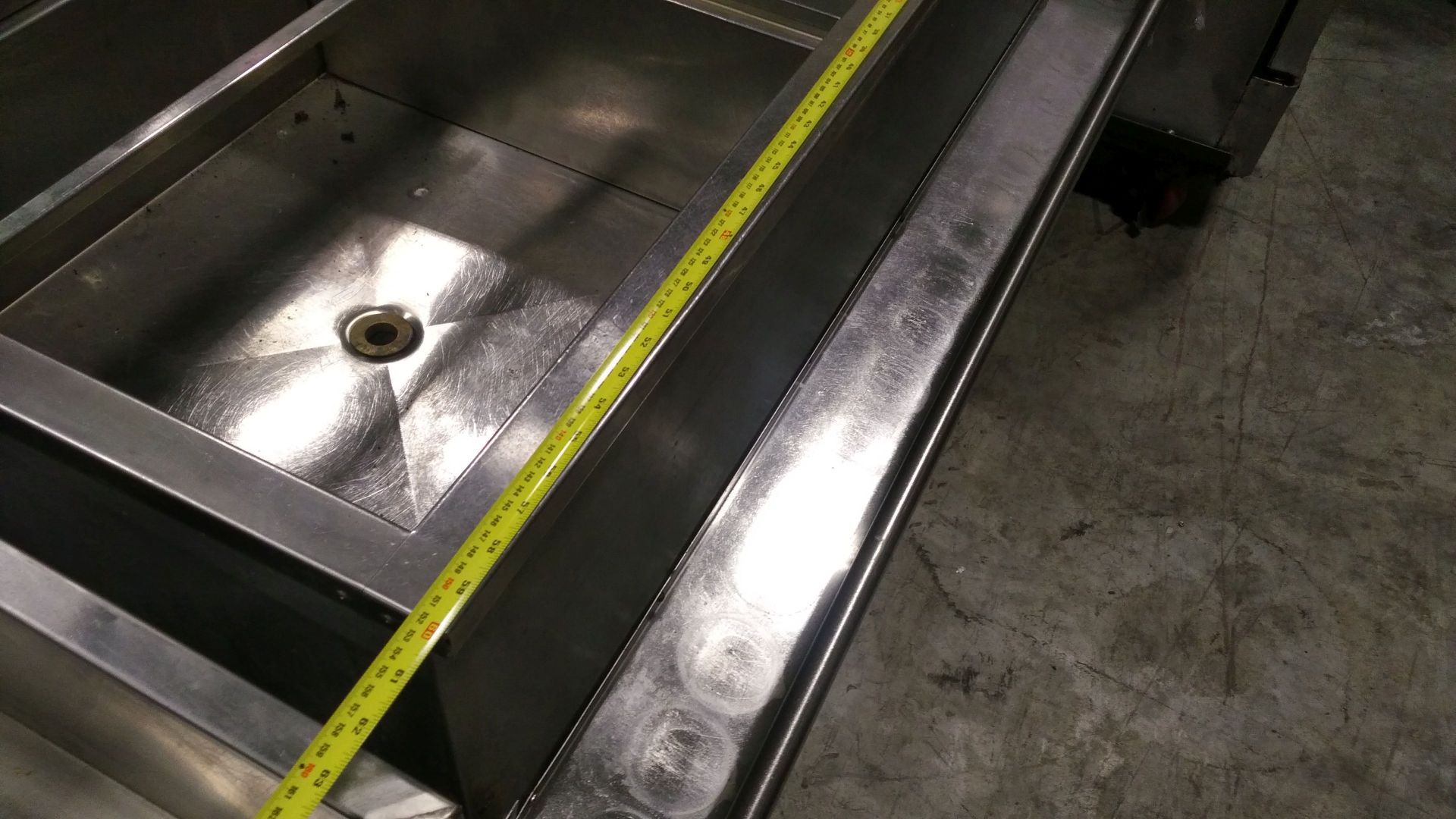 60" x 30" Bar Sink with Speed Rail - Image 3 of 7