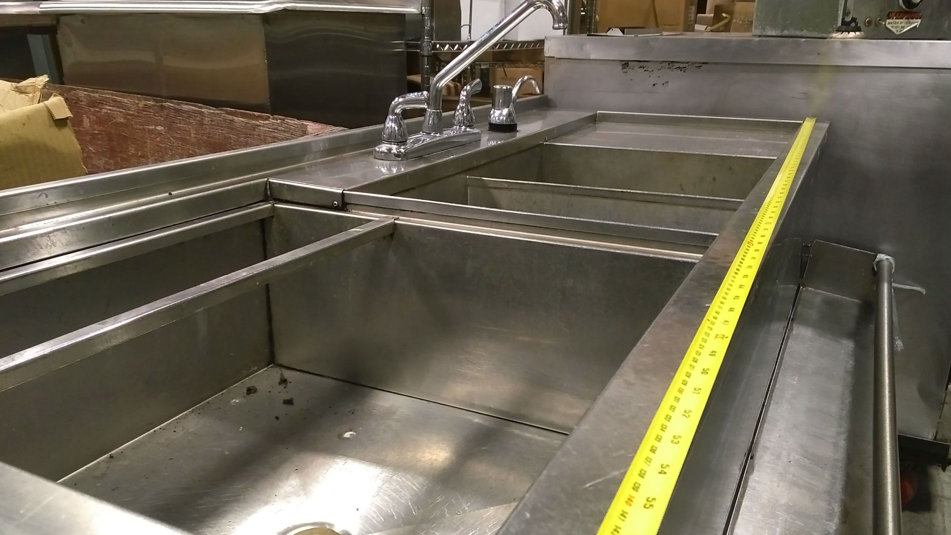 60" x 30" Bar Sink with Speed Rail - Image 5 of 7