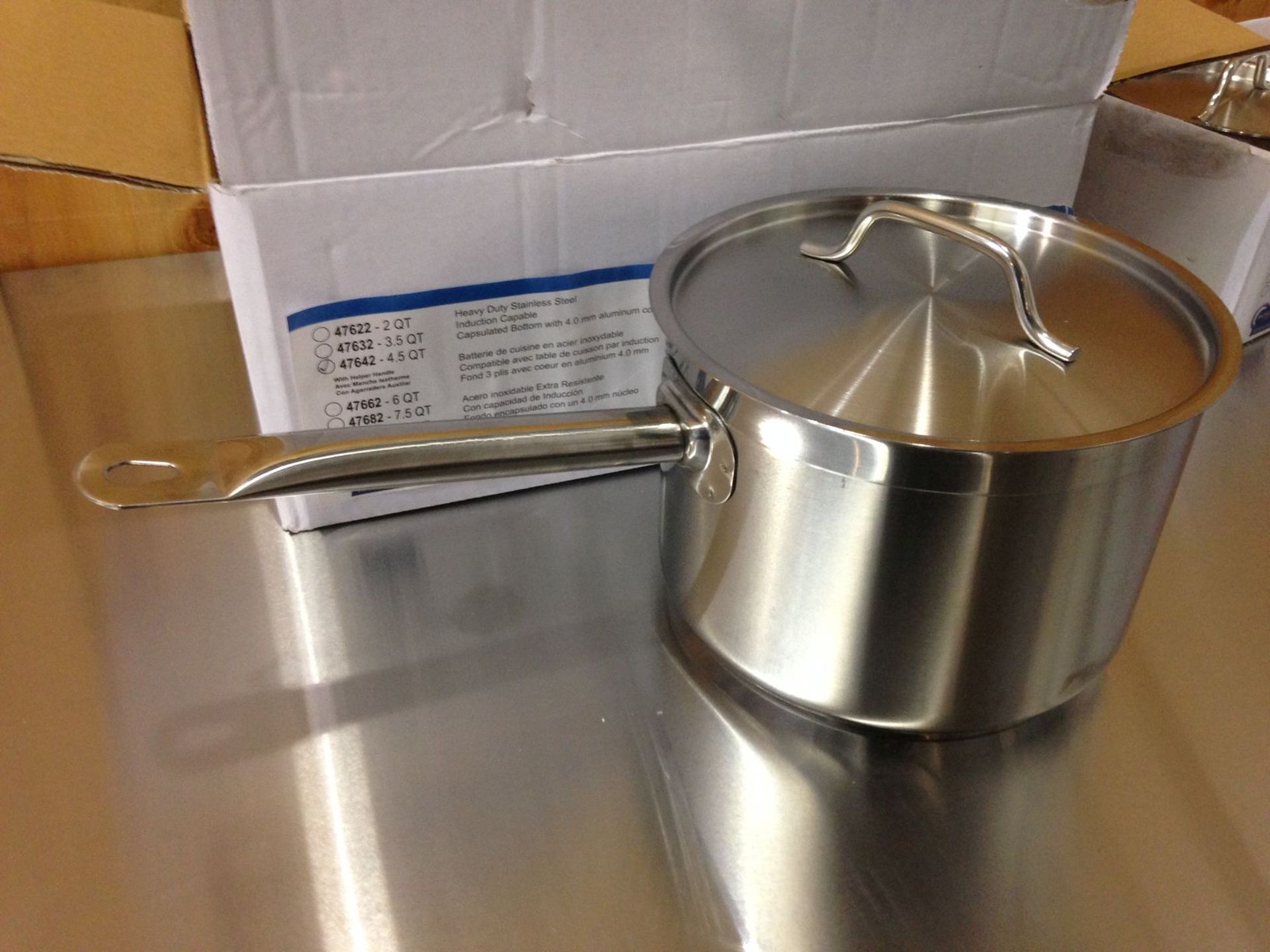 4.5qt Heavy Duty Sauce Pan Induction Capable - Image 2 of 4