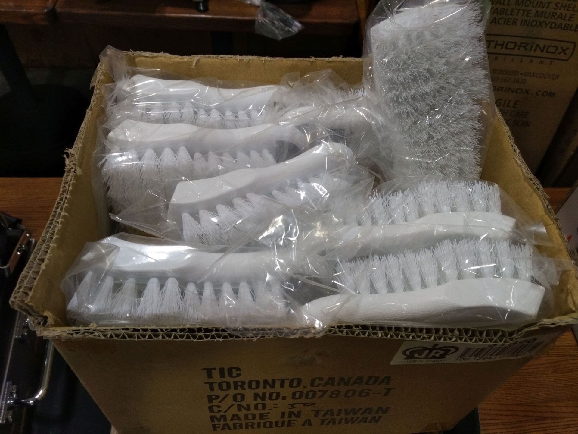 White Scrub Brushes - Lot of 24