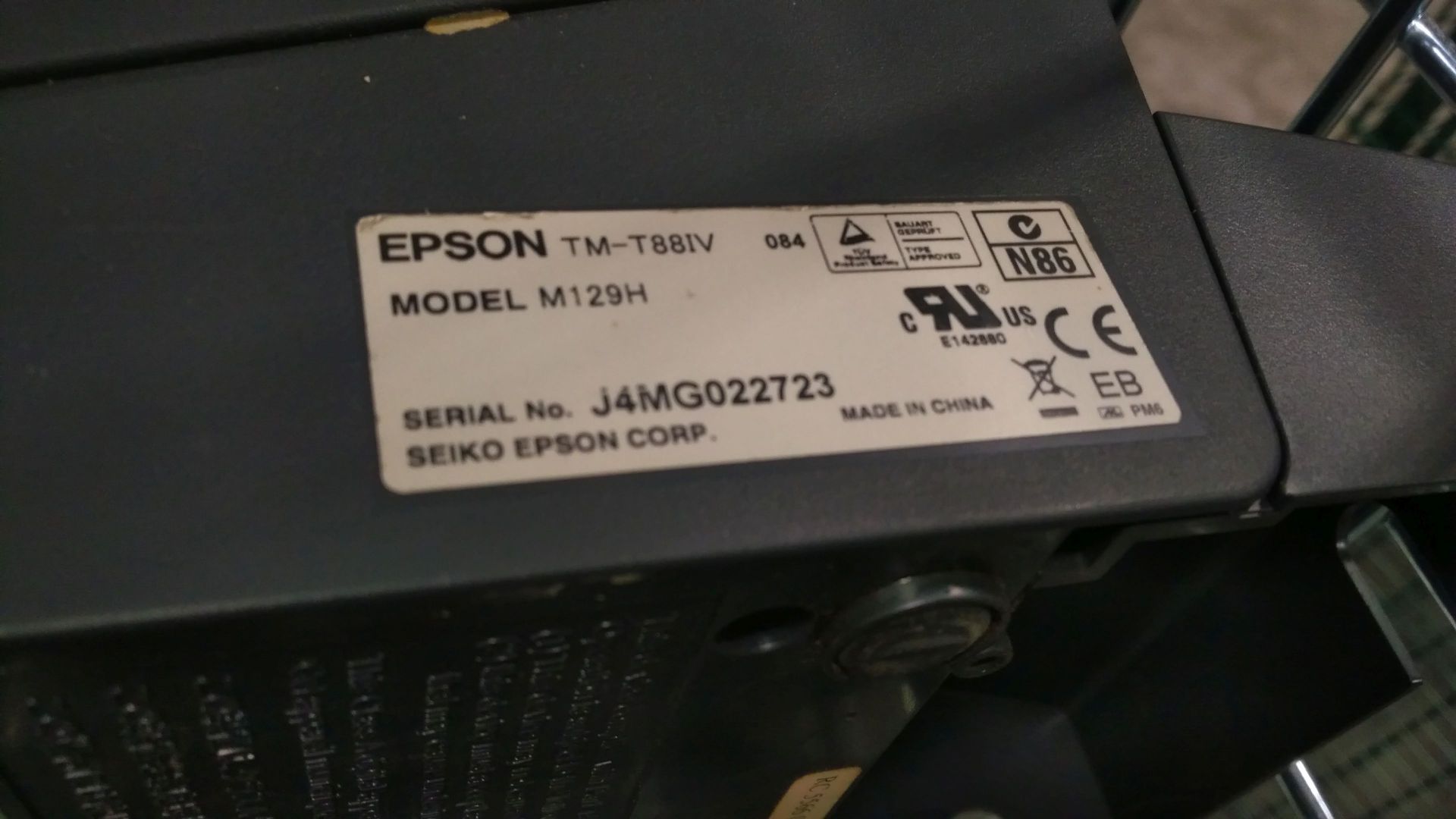 Epson M129H Thermal Printer - Image 2 of 2