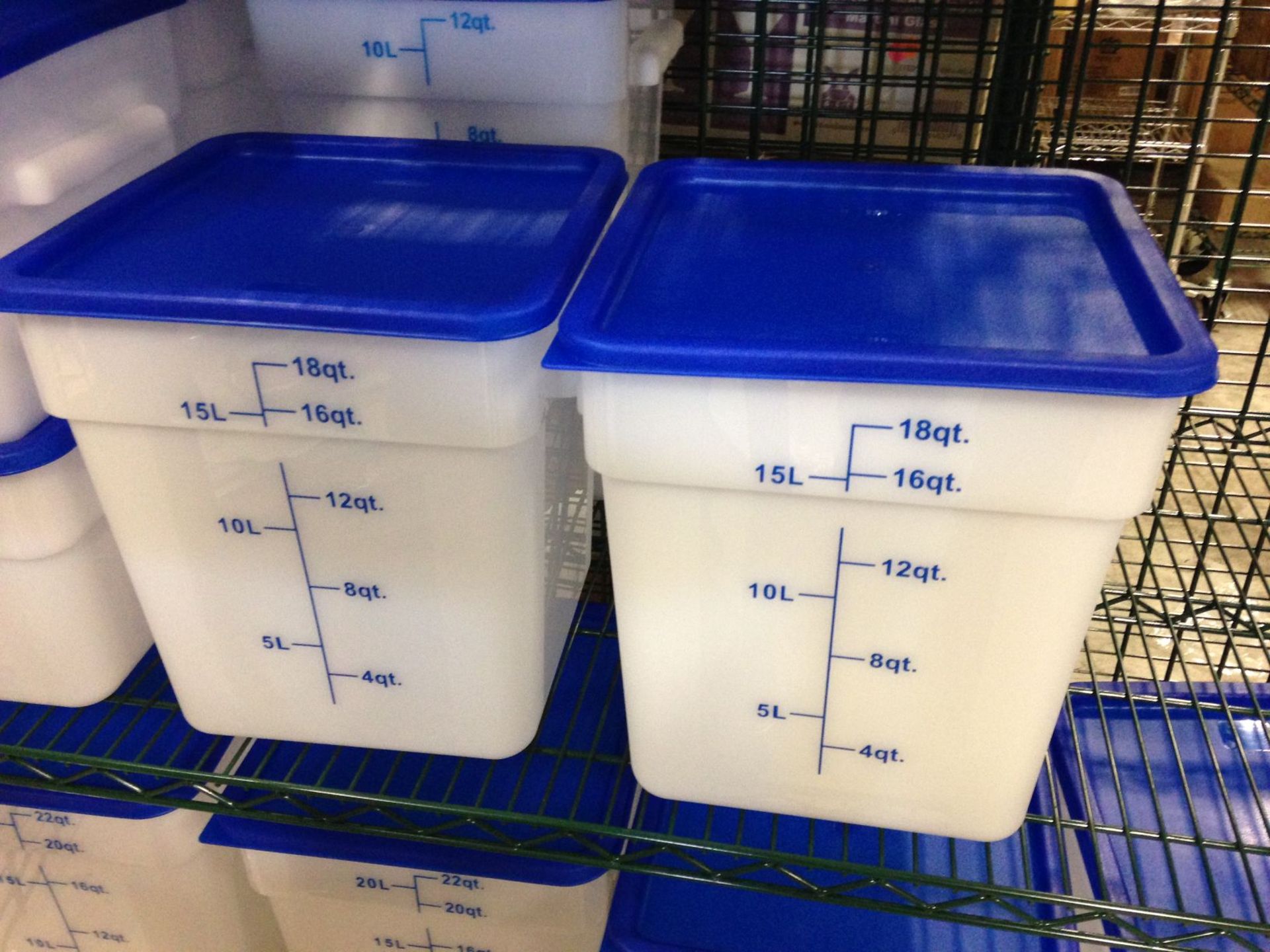 18qt Ingredient Bins with Lids - Lot of 2