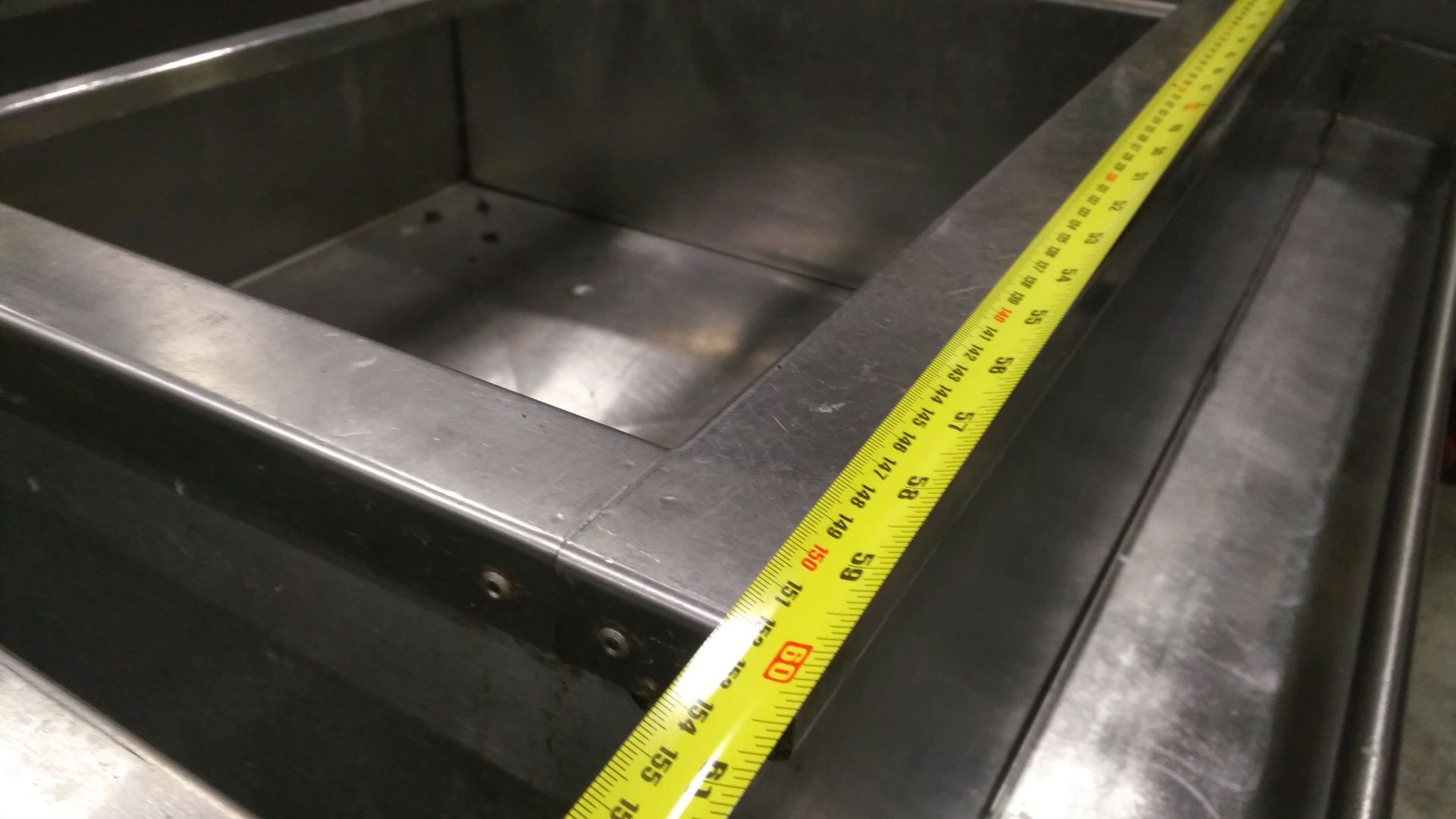 60" x 30" Bar Sink with Speed Rail - Image 4 of 7