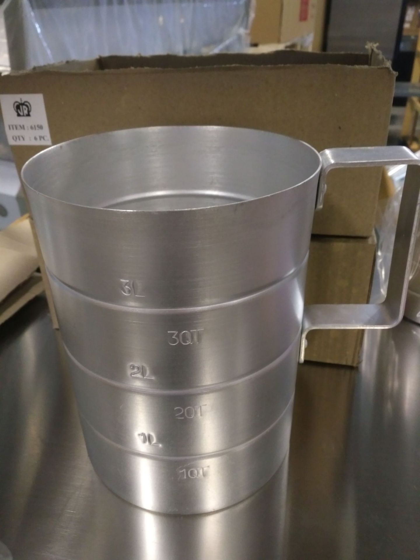 4qt Aluminum Dry Ingredient Bakers Measure, JR 6154