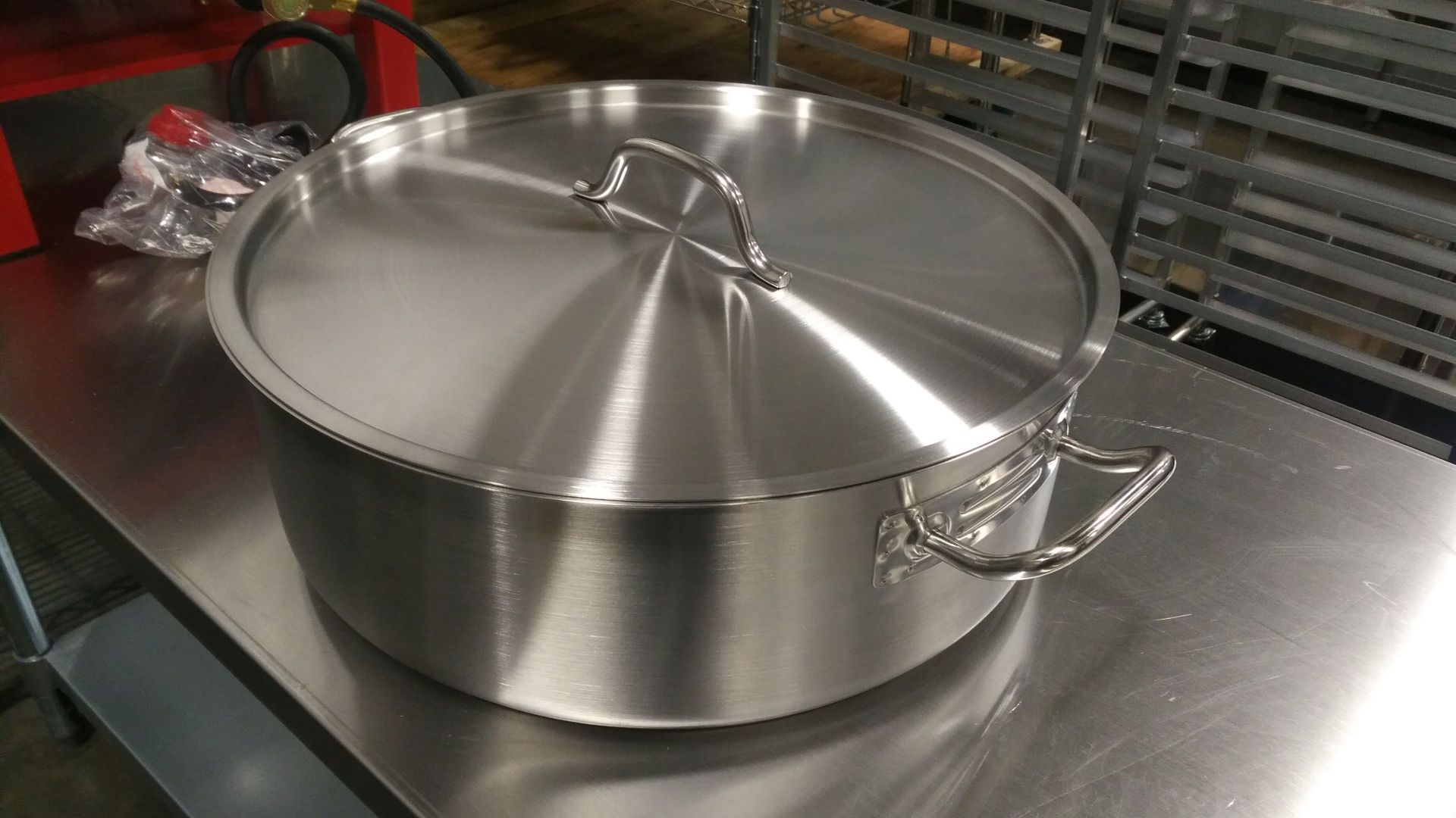 25qt Heavy Duty Stainless Steel Brazier induction capable