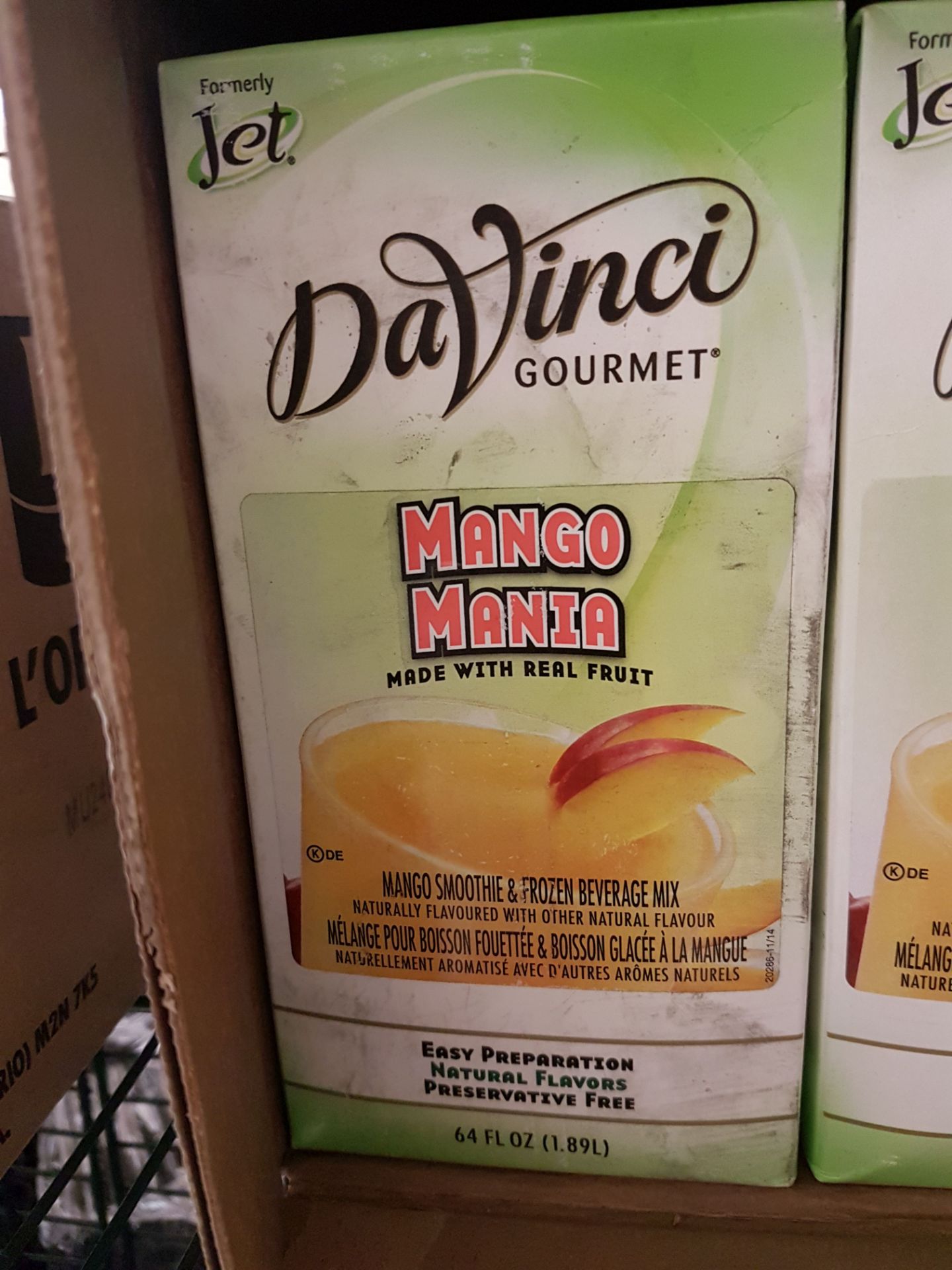 Da Vinci Mango Smoothie & Frozen Beverage Mix - 6 x 1.89lt