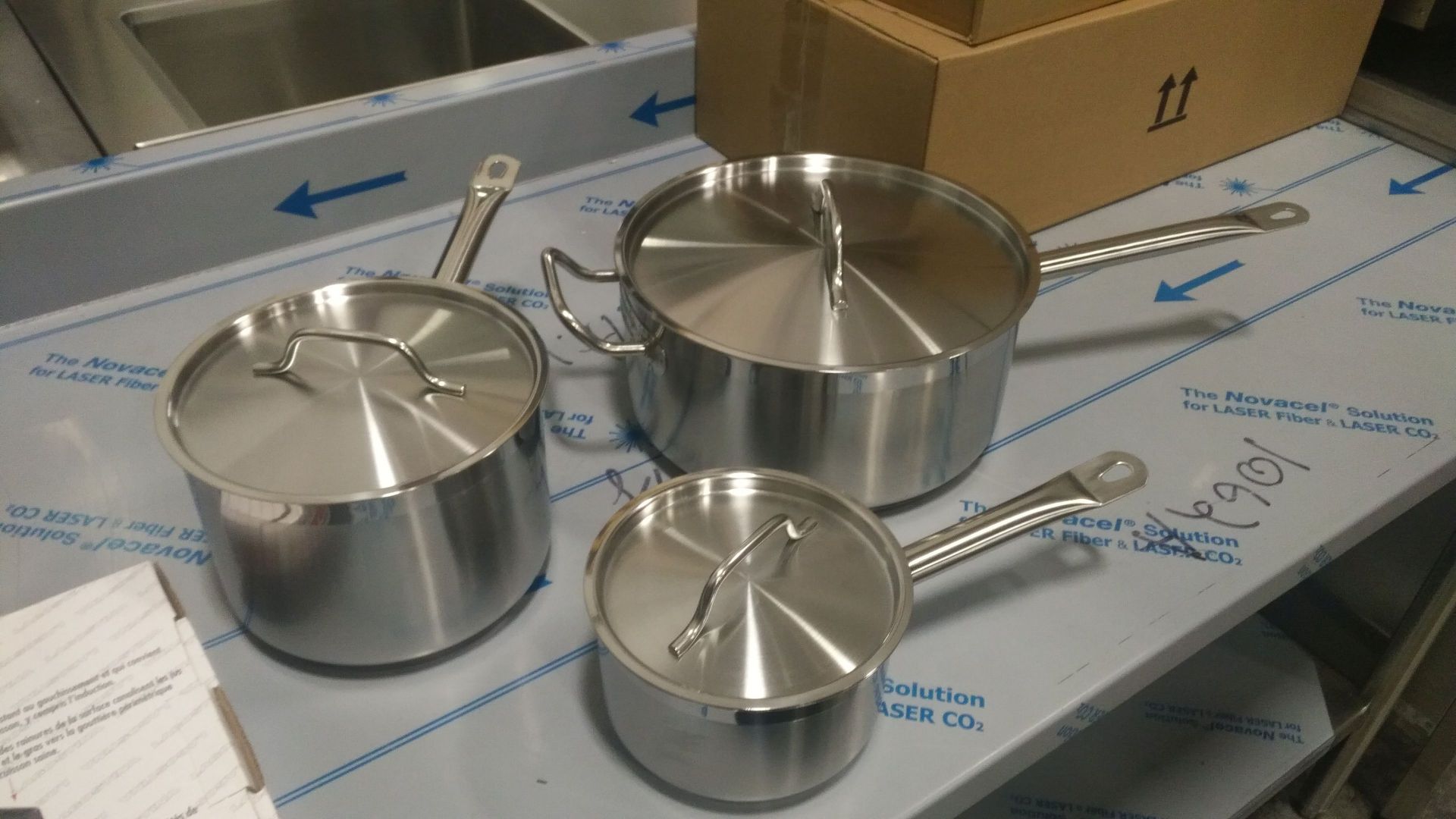 Heavy Duty Stainless Steel Sauce Pots - Lot of 3 - Image 2 of 2