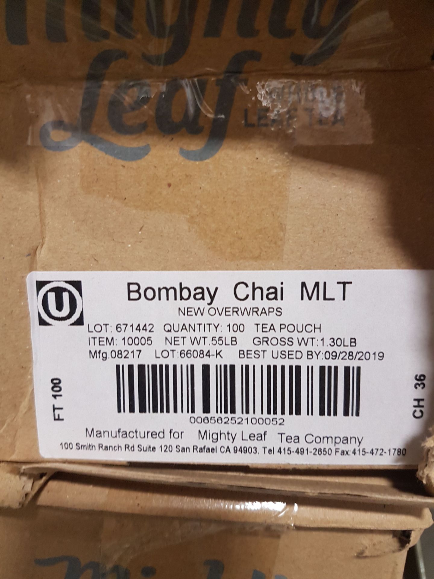 Mighty Leaf Bombay Chai Black Tea - 2 x 100 Tea Bags - Bild 4 aus 4