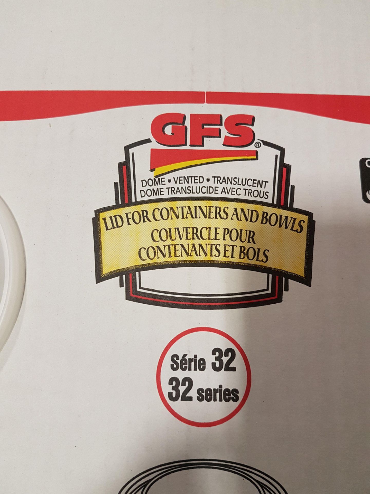 GFS Lid for Containers & Bowls (32 Series) - Case of 500 - Bild 2 aus 3