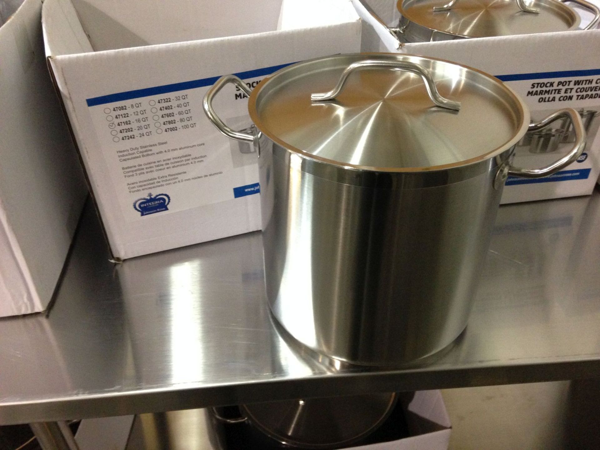 16qt Heavy Duty Stainless Stock Pot induction capable