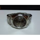 Gentlemans Rolex 116200 36mm Stainless steel watch, Silver Concentric Dial, Roulette Date wheel,