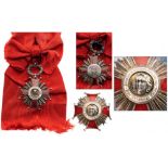 ORDER OF CHRISTOPHER COLOMBUS Grand Cross Set, 1st Class, instituted in 1937. Sash Badge, 50 mm,